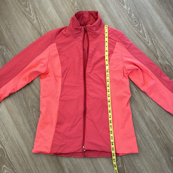 Salomon Womens Drifter Mid Jacket Shell Ski Snow Reversible Size Med Pink Orange - Picture 7 of 9